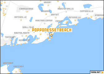 map of Popponesset Beach