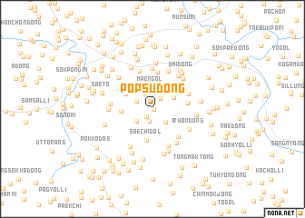 map of Pŏpsu-dong