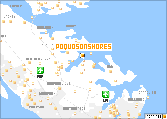 map of Poquoson Shores