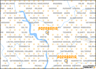 map of Porābāria