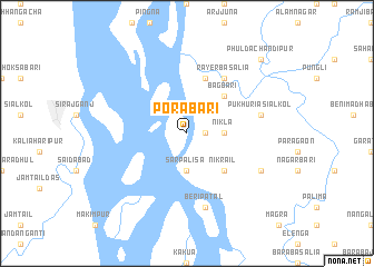 map of Porabari