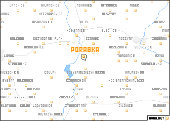 map of Porąbka