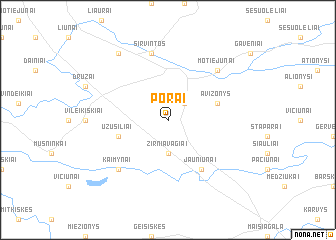 map of Porai