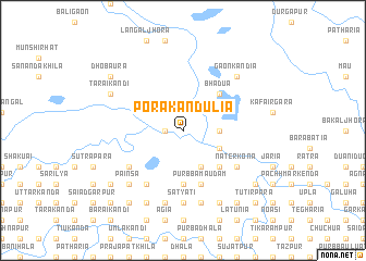 map of Porakāndulia