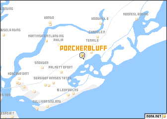 map of Porcher Bluff