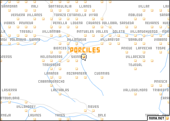 map of Porciles