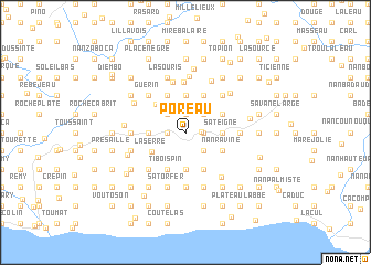 map of Poreau