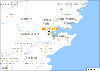 map of Poretta