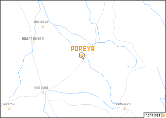 map of Poreya