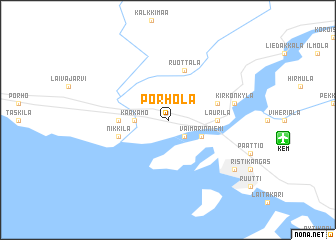 map of Pörhölä