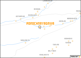 map of Porochnaya Griva
