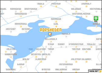 map of Porsheden