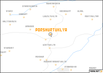 map of Porshur-Tuklya