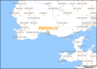 map of Porsmilin