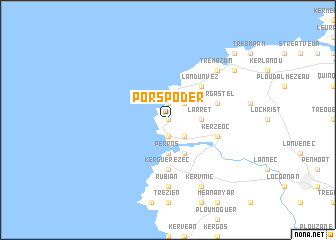 map of Porspoder