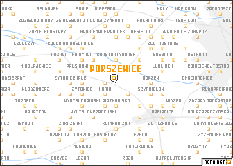 map of Porszewice