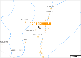 map of Portachuelo
