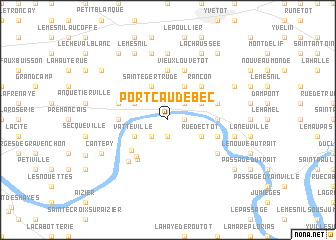 map of Port Caudebec