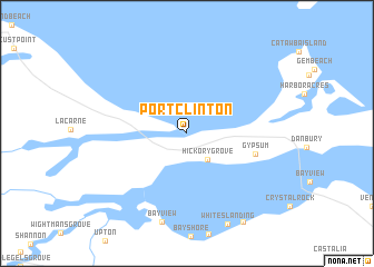 map of Port Clinton