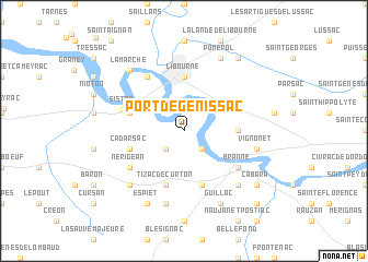 map of Port-de-Génissac