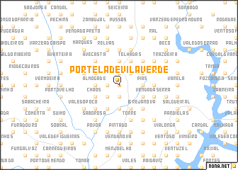 map of Portela de Vila Verde