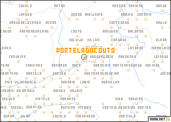 map of Portela do Couto