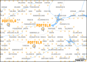 map of Portela