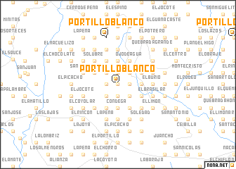 map of Portillo Blanco