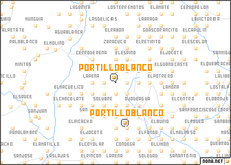 map of Portillo Blanco