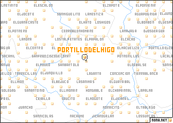 map of Portillo del Higo