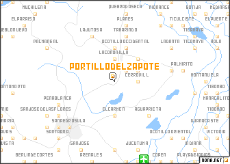 map of Portillo del Zapote