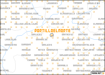map of Portillo El Norte