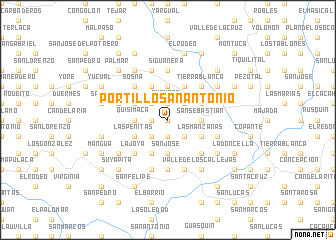 map of Portillo San Antonio