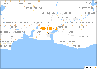 map of Portimão