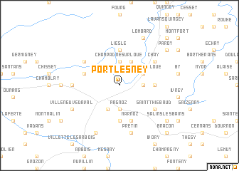 map of Port-Lesney