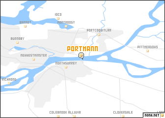 map of Port Mann