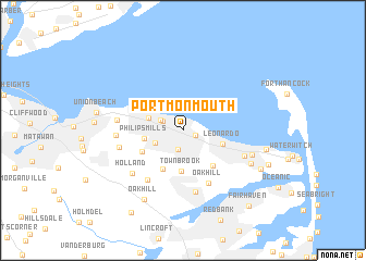 map of Port Monmouth