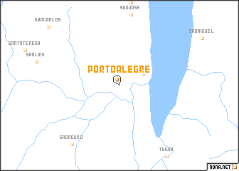 map of Pôrto Alegre