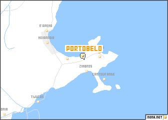 map of Porto Belo