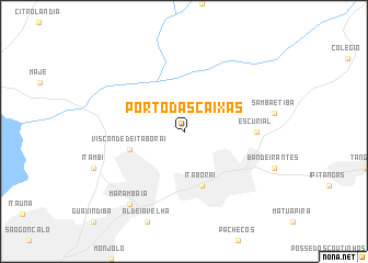 map of Pôrto das Caixas