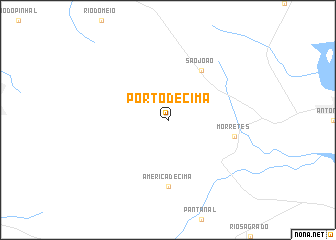 map of Pôrto de Cima