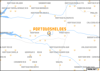map of Porto dos Melões