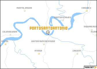 map of Pôrto Santo Antônio