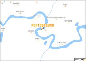 map of Porto Seguro