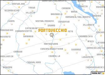 map of Portovecchio