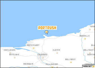 map of Portrush