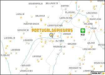 map of Portugal de Piedras
