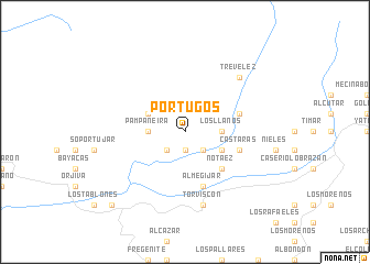 map of Pórtugos