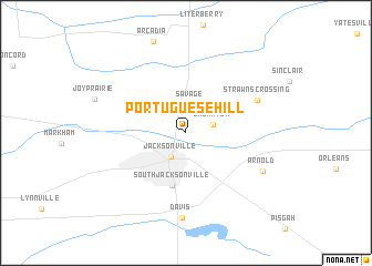 map of Portuguese Hill