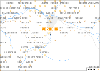 map of Porúbka